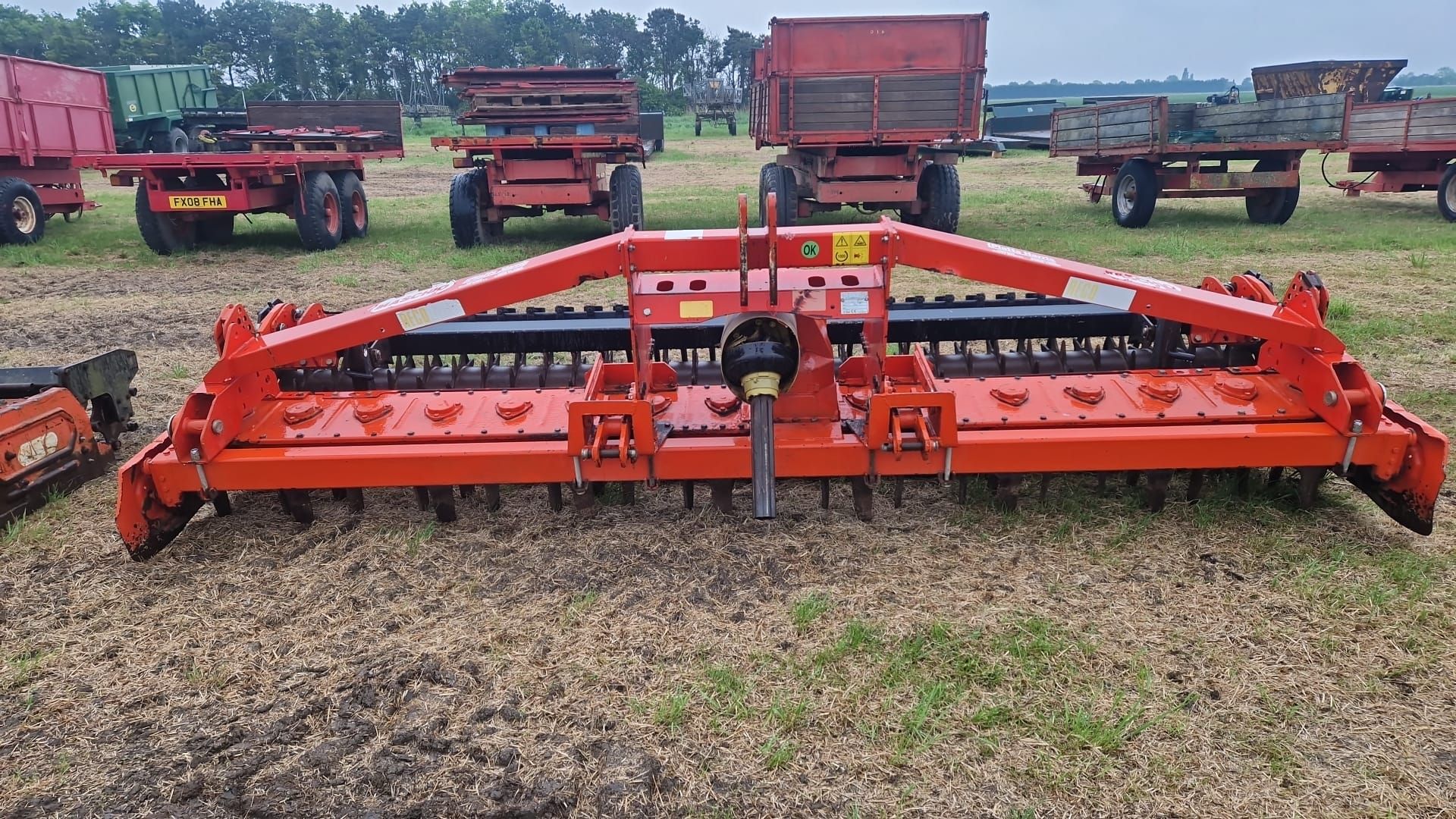 Maschio 4m power harrow, levelling board, tooth packer roller with scrapers serial No 0798P0079, - Image 3 of 5