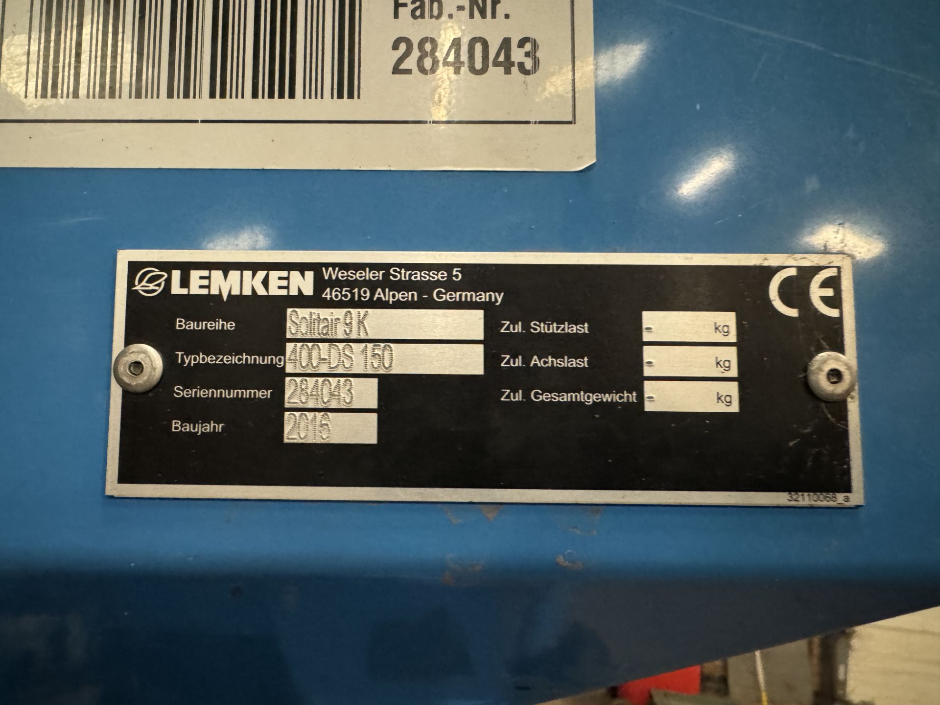 (16) Lemken Solitair 9K 4m folding combination drill - Image 6 of 9