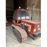 Fiat 80-65 steel tracked crawler, 390mm wide tracks, no linkage arms, swinging drawbar, front