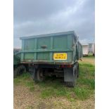 (83) Larrington 11T Monocoque tipping trailer, hydraulic rear door, grain chute, sprung axles with