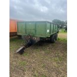 (83) Larrington 11T (No 10) Monocoque tipping trailer, sprung axles with leaf suspension, sold on