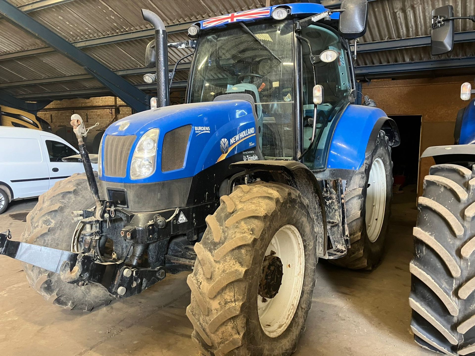 (13) New Holland T6.160 4WD 40k, front suspension and front linkage, cab suspension, front