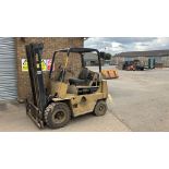 Yale diesel forklift, side shift, 3 stage mast - non runner