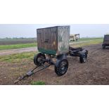 Towable 4 wheel bowser trailer