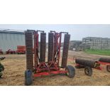 Vaderstad vertical hydraulic folding rolls, 12m sweep roller, 5 sections, serial No 4372