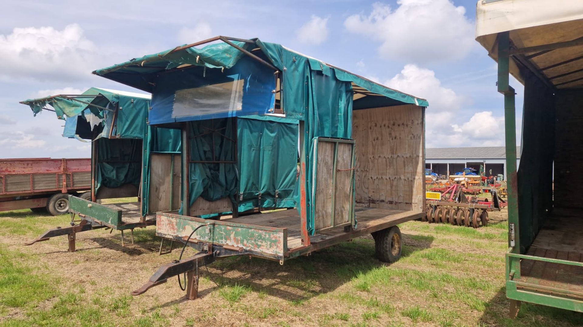 Single axle 6 pallet rig trailer