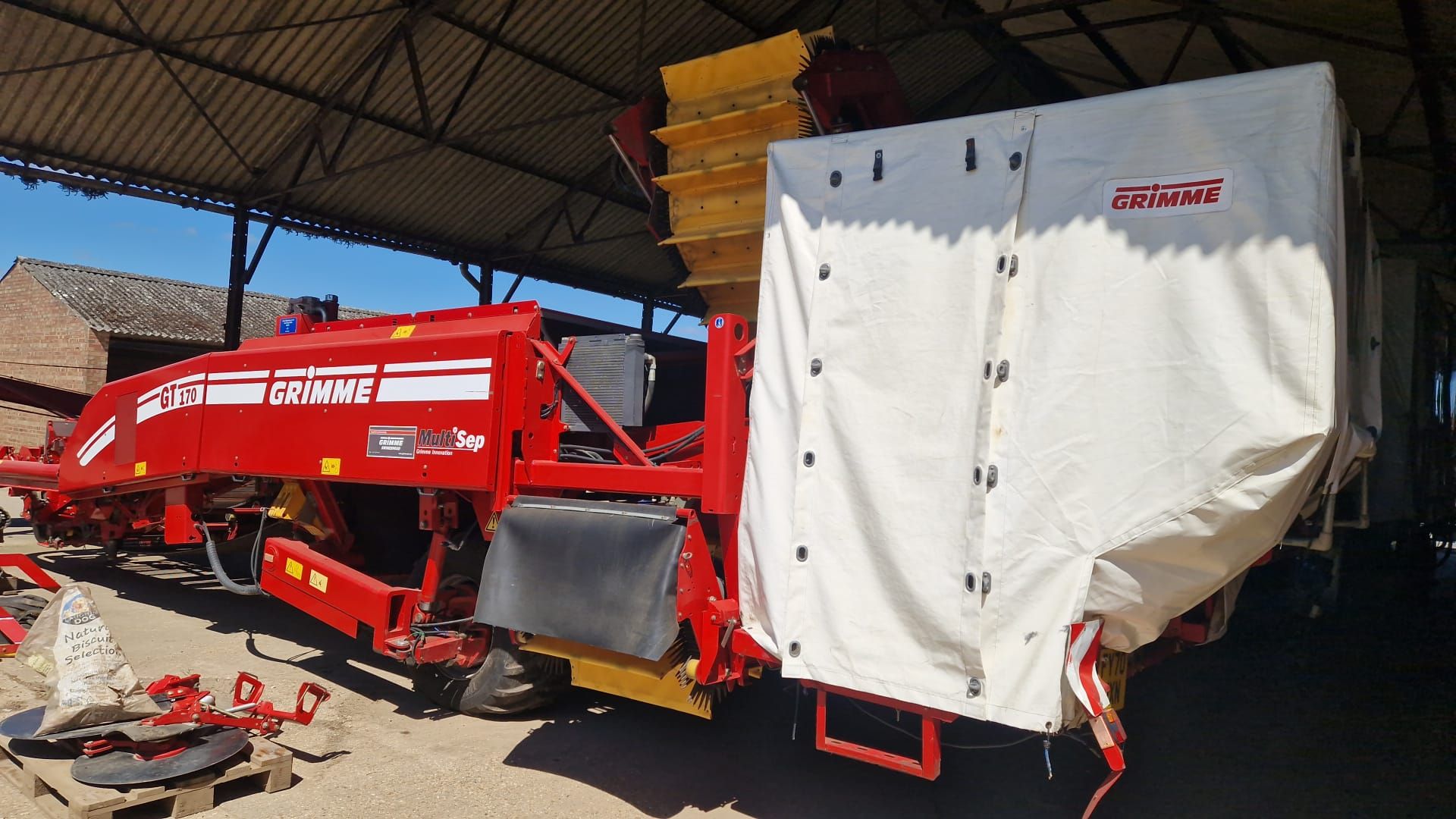 (11) Grimme GT170 Multi Sep 2 row potato harvester, wheel drive, canopy - Image 6 of 6