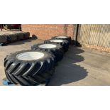 Set of 4 x Michelin floatation wheels to fit above sprayer.