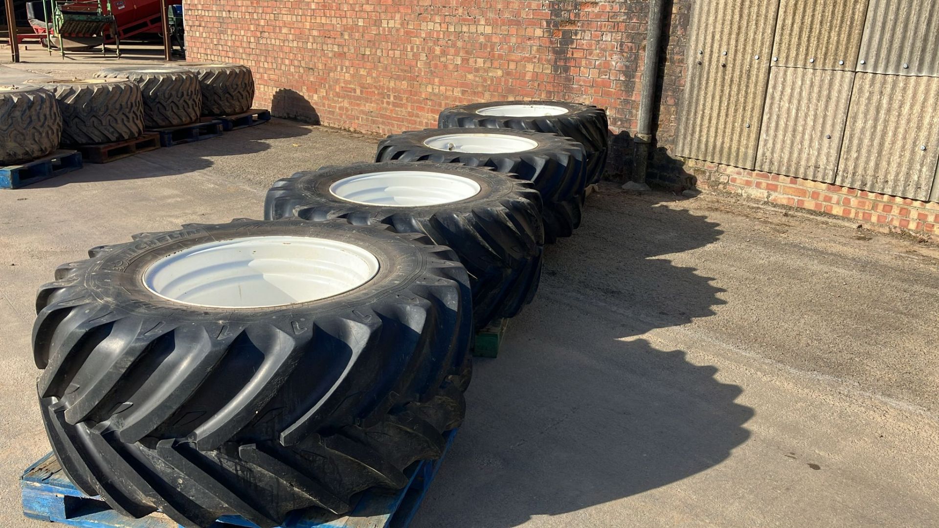 Set of 4 x Michelin floatation wheels to fit above sprayer.