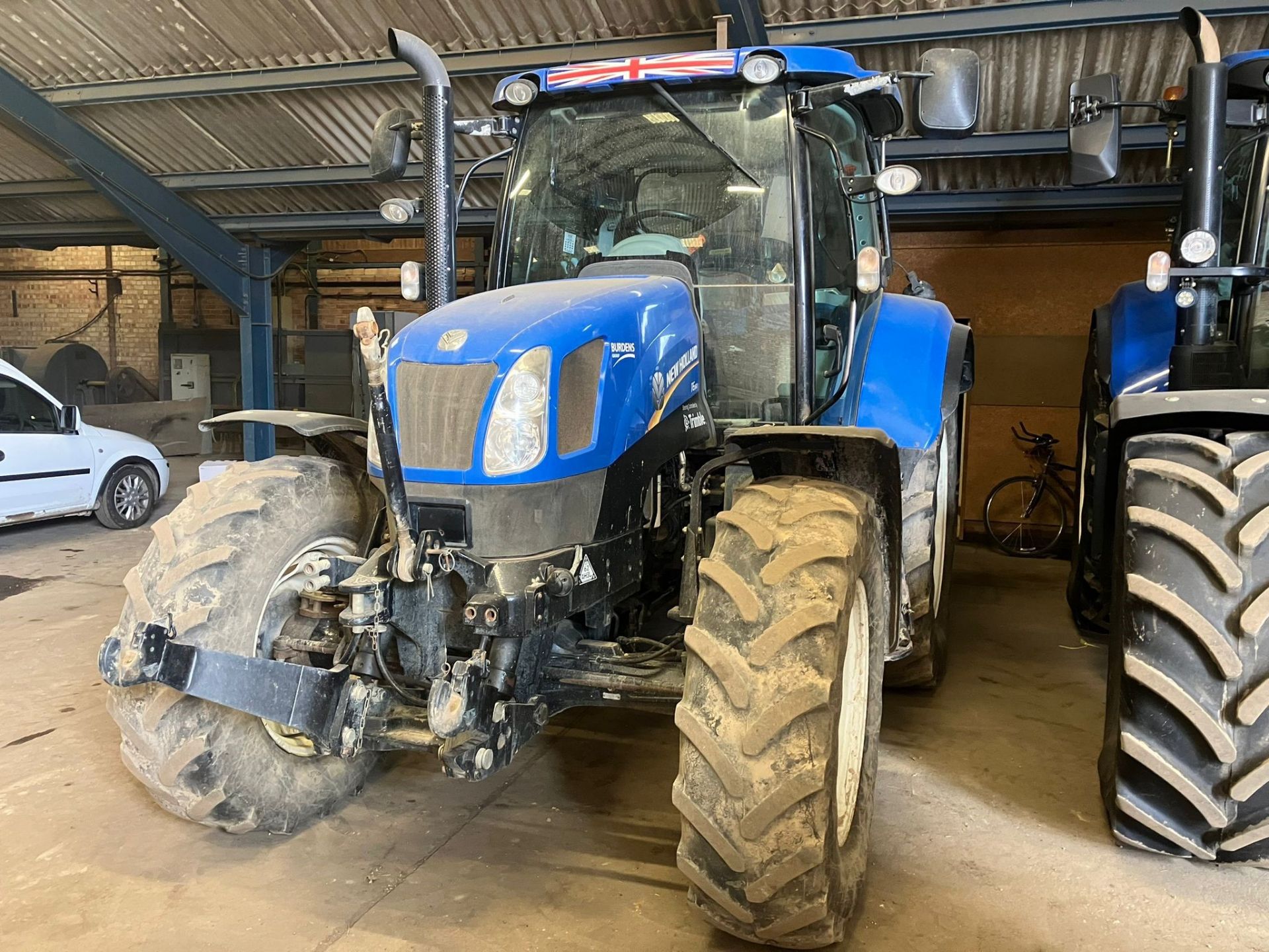 (13) New Holland T6.160 4WD 40k, front suspension and front linkage, cab suspension, front - Image 3 of 3