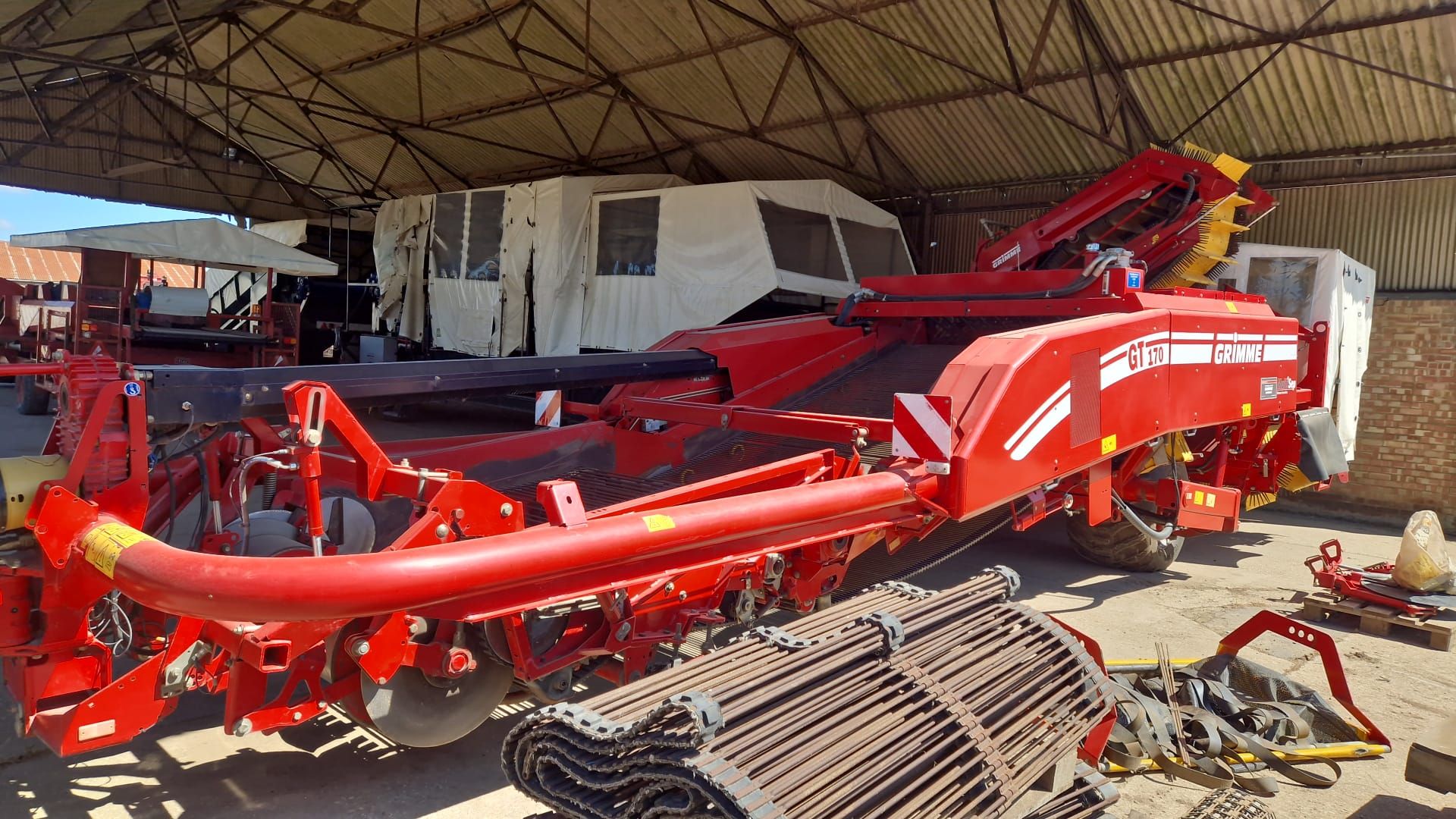 (11) Grimme GT170 Multi Sep 2 row potato harvester, wheel drive, canopy, control box with screen & - Image 3 of 6