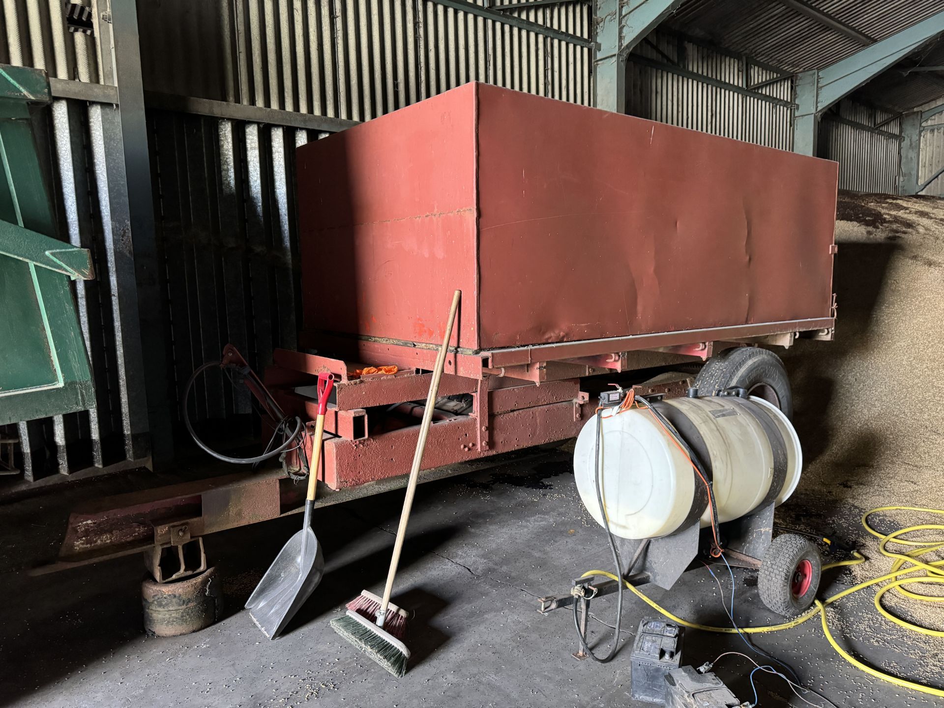 Single axle tipping tank body trailer, ex lorry conversion