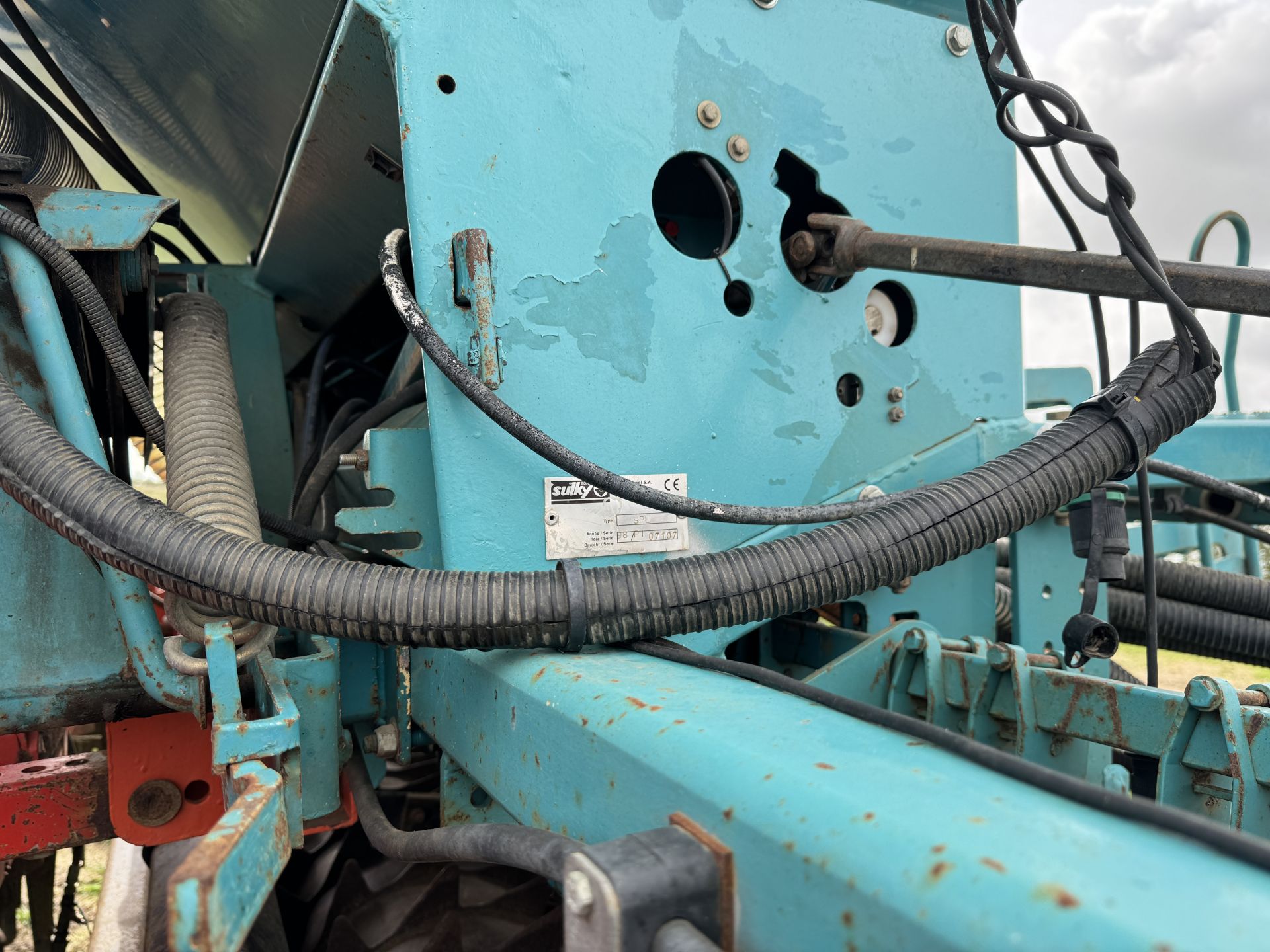 (07) Reco Sulky Burel 4m combination drill, tramliners, bout markers, 2 rows disc coulters, - Image 5 of 7