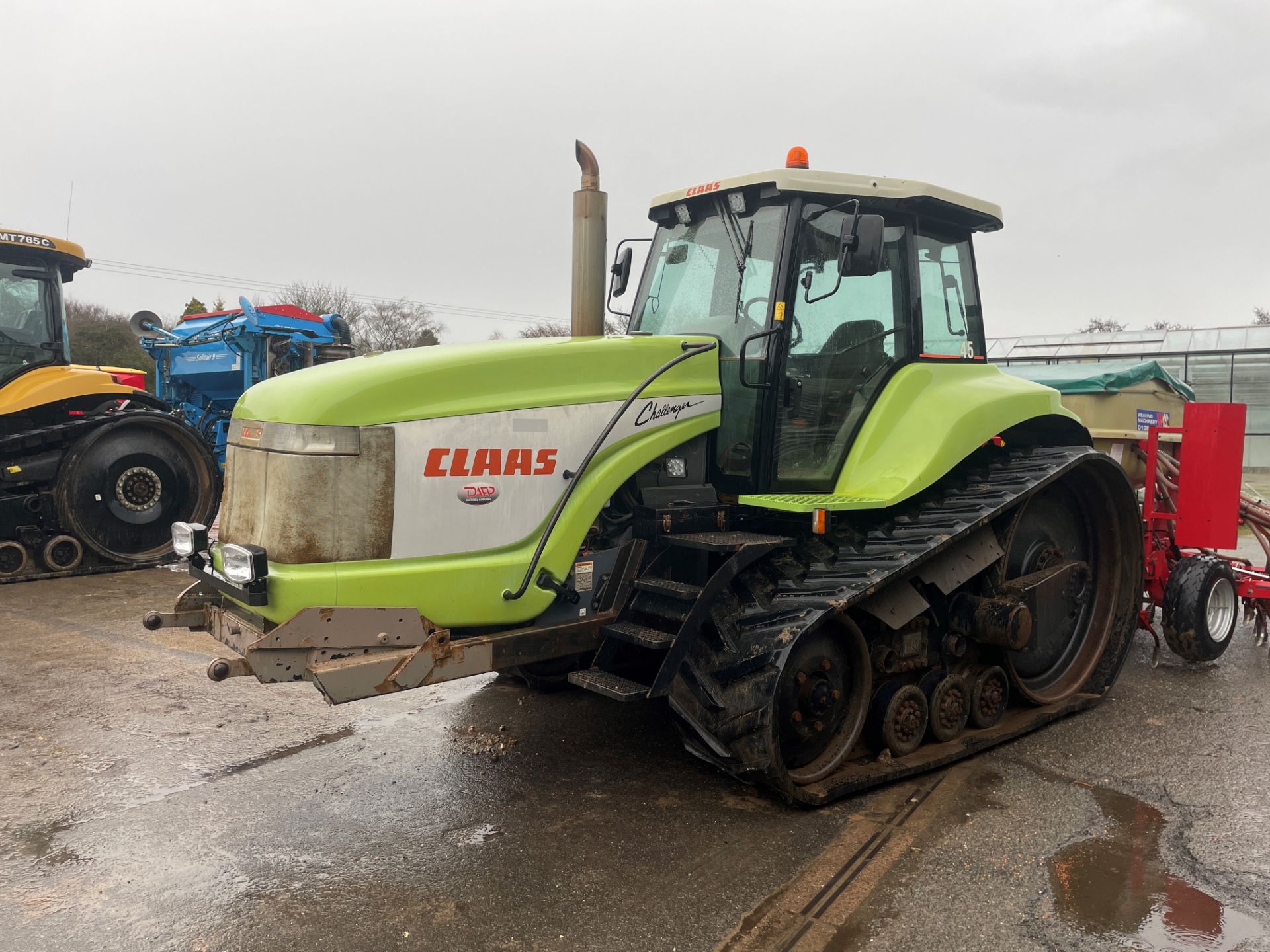 (98) Claas Challenger 45 30-inch tracks, belly weights, retro fit 3-point front linkage, 7,050