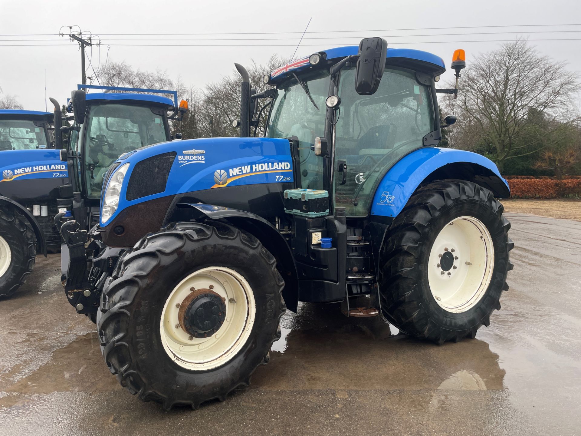 (14) New Holland T7.210 4WD Auto Command 50k, front suspension, cab suspension, front linkage, front - Image 3 of 4