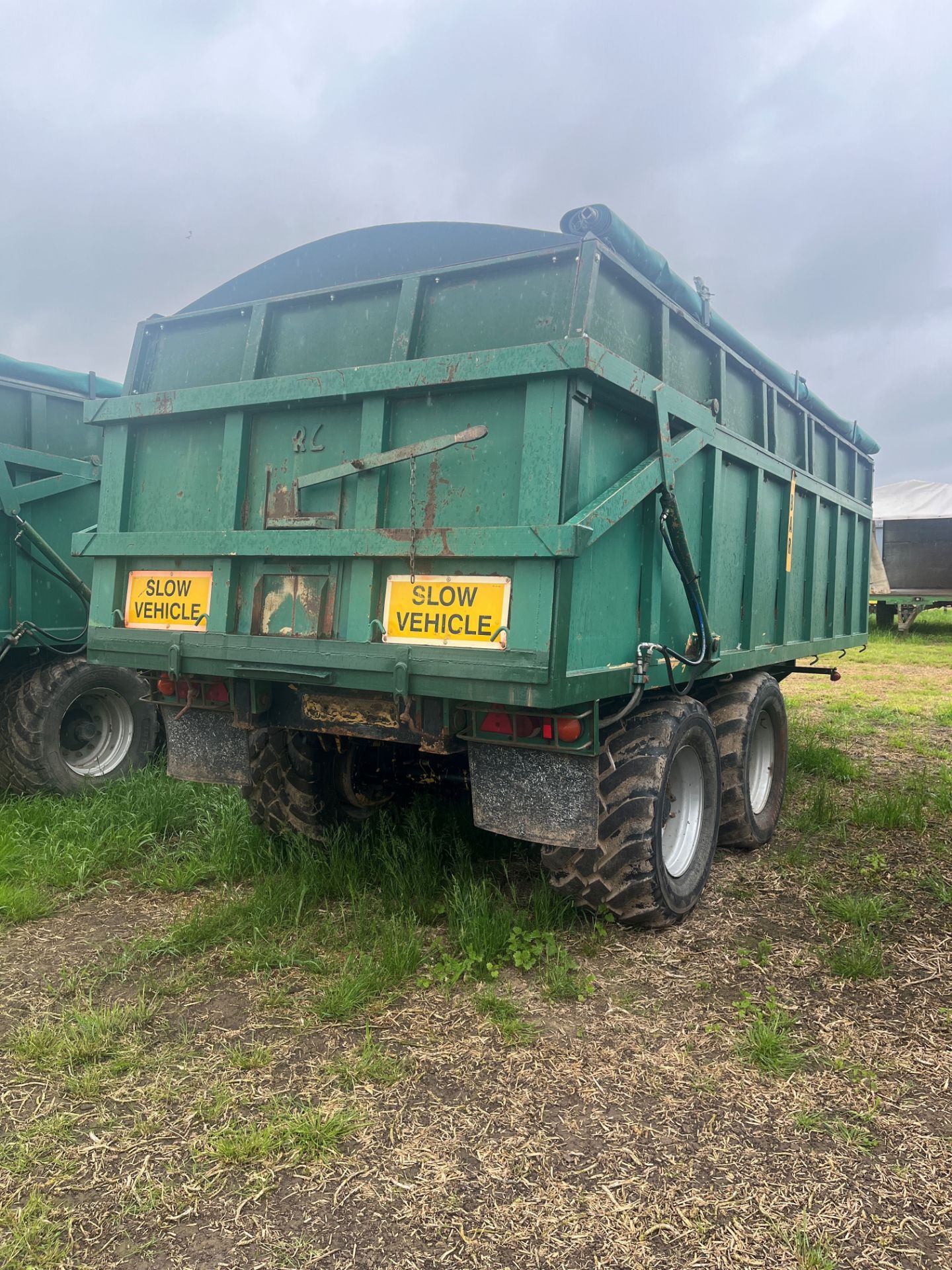 (85) Larrington 14T (JEG 2) Rootcrop trailer with extension sides, roll over sheet, sprung - Image 3 of 6