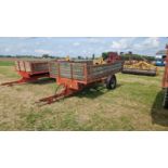 Pettit 3T tipping trailer, hydraulic brakes (D6)