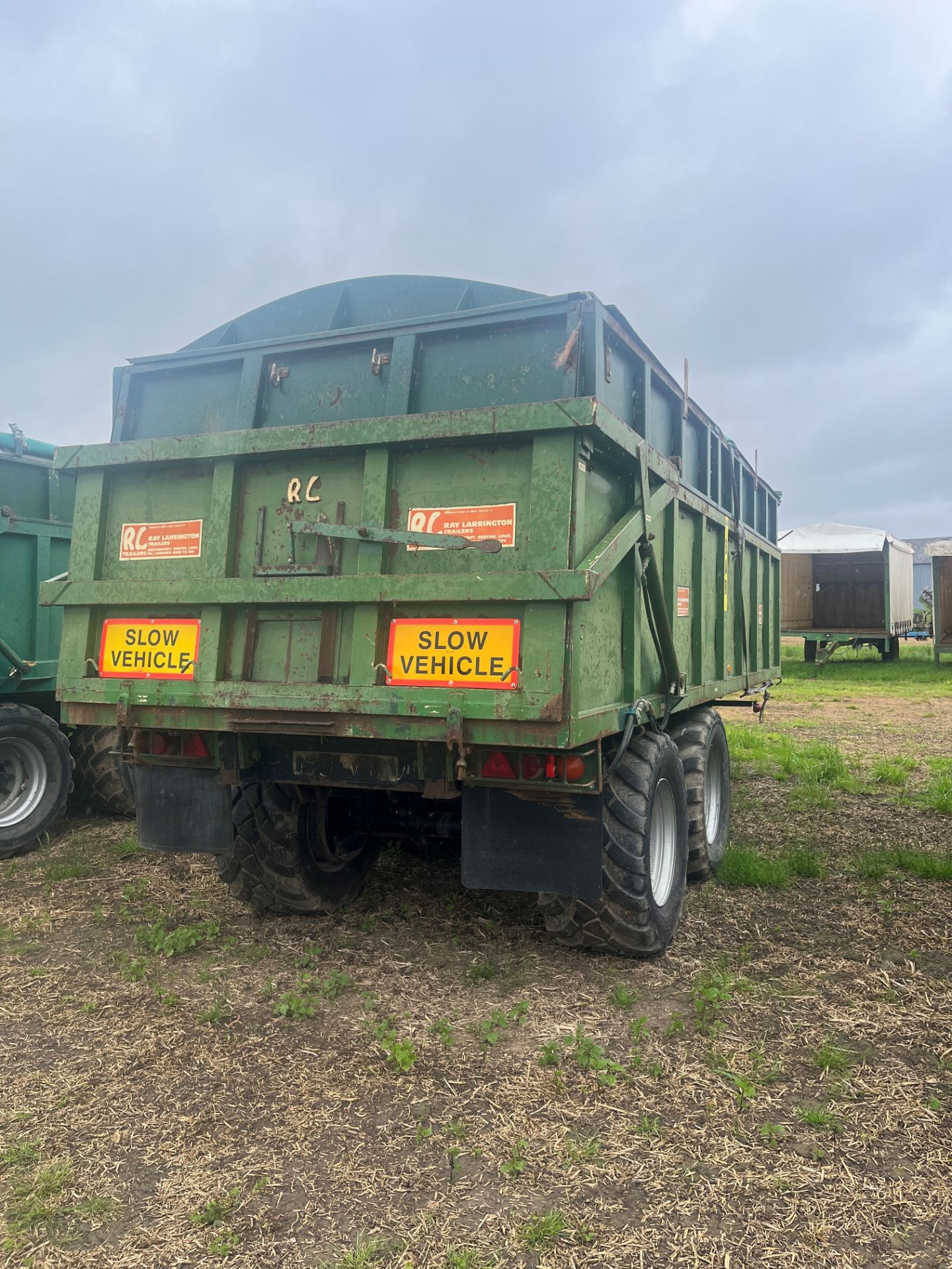 (85) Larrington 14T (JEG 1) Rootcrop trailer with extension sides, roll over sheet, sprung - Image 2 of 6