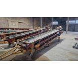 Peal Climax 3 phase 12m interstore conveyor 2 x 6m belts 600mm wide Type CDT1200 Machine No