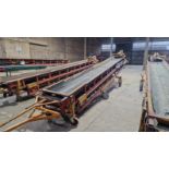 Peal Climax 3 phase 12m interstore conveyor 2 x 6m belts 600mm wide Type CDT1200 Machine No