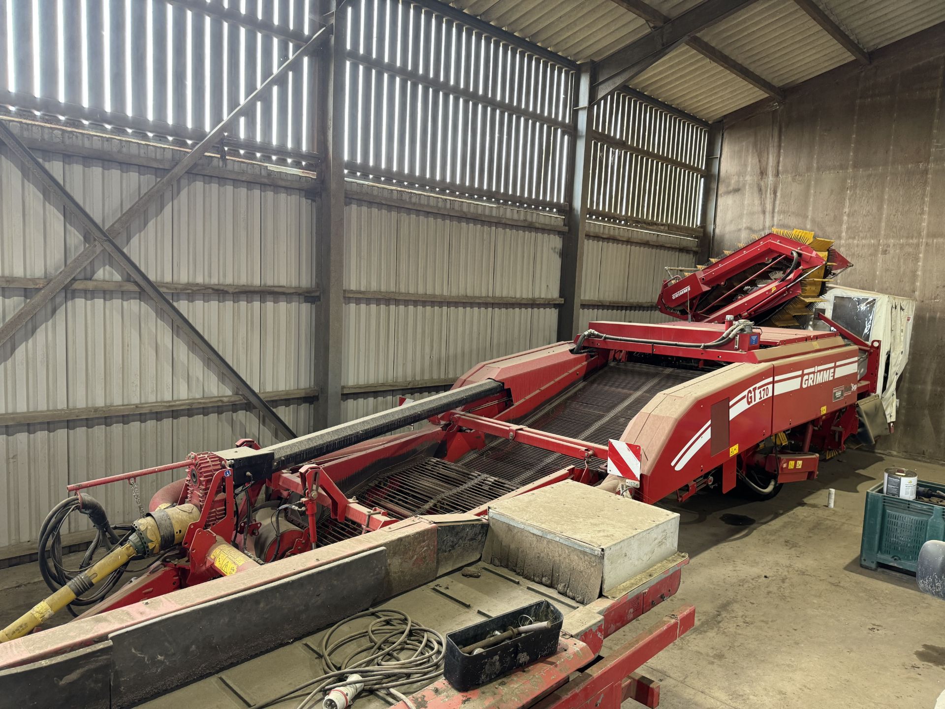 (11) Grimme GT170 Multi Sep 2 row potato harvester, wheel drive, canopy, control box with screen & - Image 2 of 6