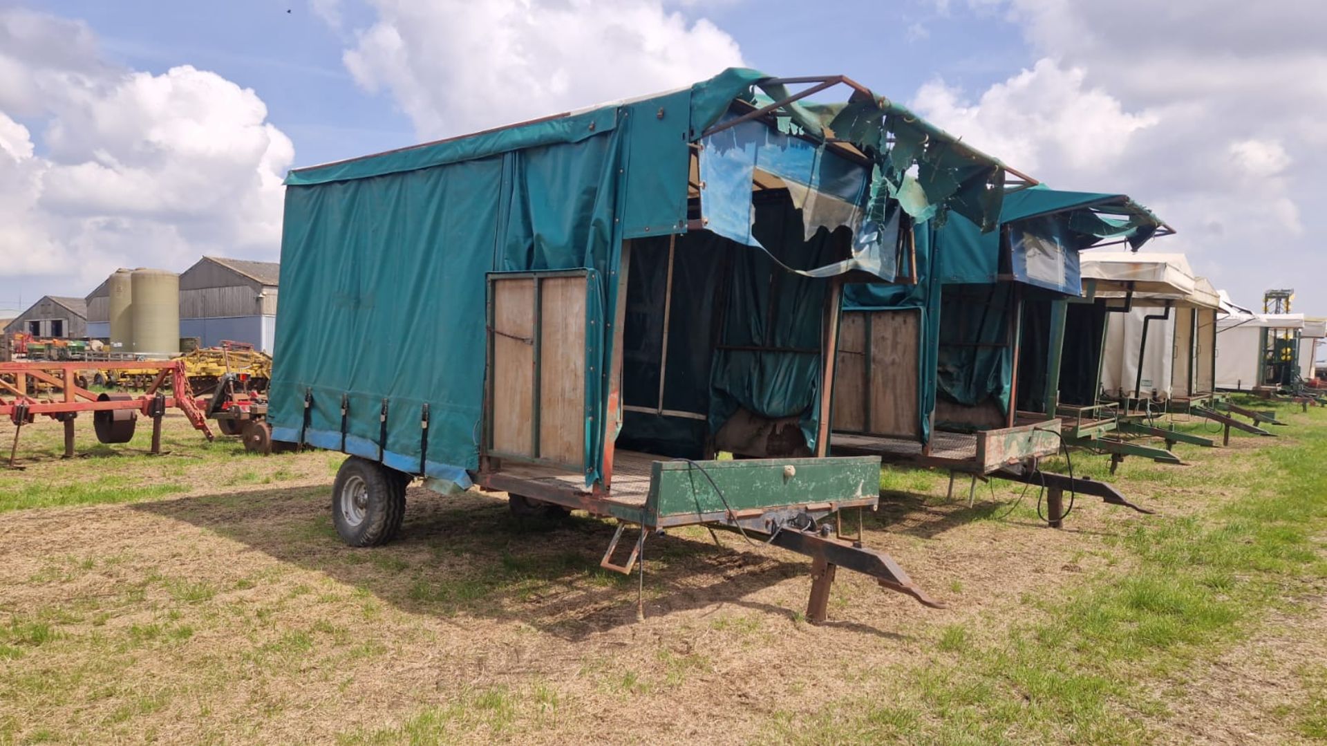 Single axle 6 pallet rig trailer