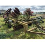 Dowdeswell 4.5m disc harrows, scalloped front and rear discs, hydraulic folding