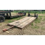 Drop deck low loader 5.2m long x 2m, farm made