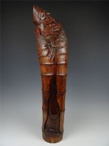 Bamboo figure statue