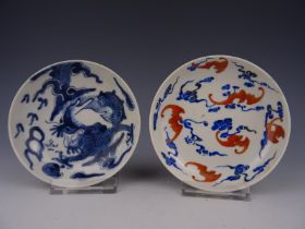 Two porcelain plates