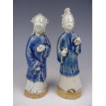 Two porcelain staues