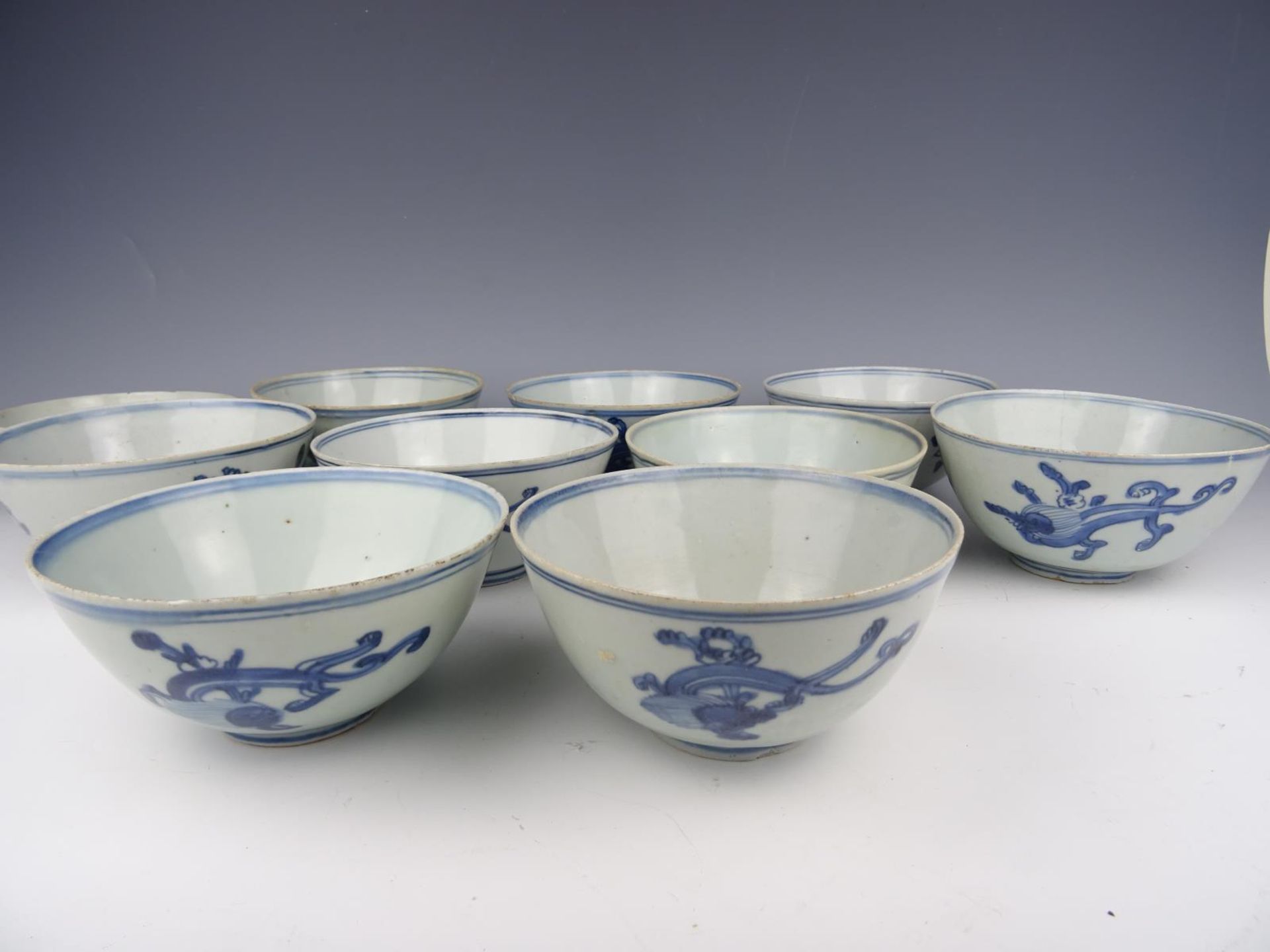 Nine porcelain bowls - Bild 5 aus 9