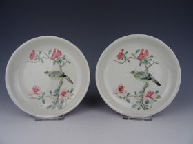 A pair ruby plates