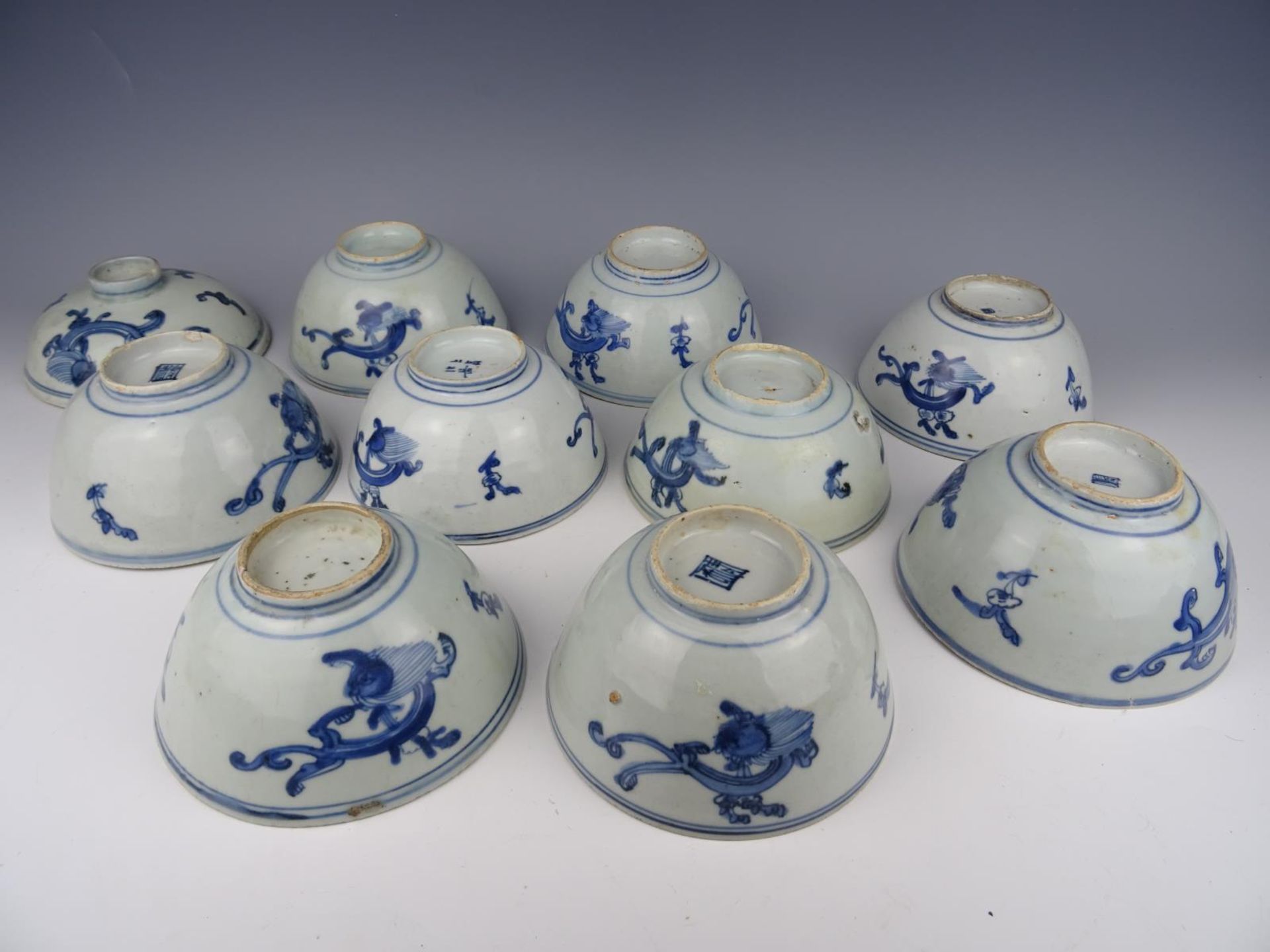 Nine porcelain bowls - Bild 6 aus 9