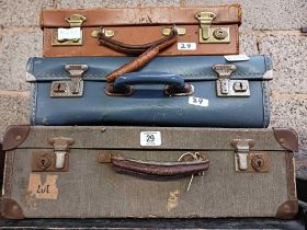 3 SMALL SUITCASES OR ATTACHÉ CASES
