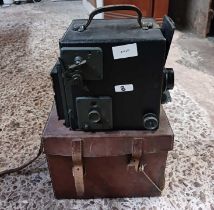 AN EASTMAN KODAK PLATE CAMERA WITH LEATHER CARRY CASE