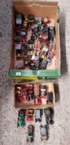 1 LARGE & 1 SMALL CARTON OF MISC PLASTIC TOYS