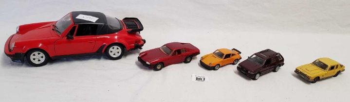 5 MODEL CARS BY DINKY, CORGI,