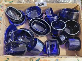 QTY OF BLUE GLASS LINERS
