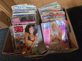 CARTON OF ADULT MAGAZINES