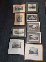 CARTON OF F/G LITHOGRAPH PRINTS,MOSTLY OF EXETER & DEVON AND A FEW OTHERS