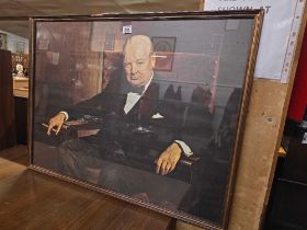 F/G PRINT OF WINSTON CHURCHILL