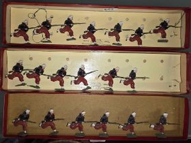 3 BOXES OF BRITAIN'S ZOUAVES CHARGING