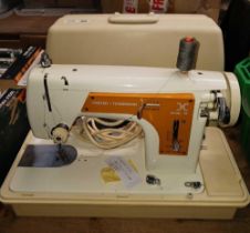VINTAGE FRISTER & ROSSMANN ELECTRIC SEWING MACHINE IN CASE
