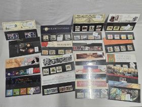 20 PACKETS OF ROYAL MAIL NEW STAMPS COVERS