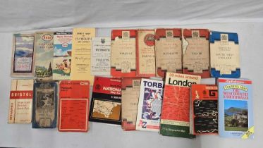 SMALL CARTON OF MISC ORDNANCE & OTHER SURVEY MAPS