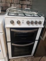 MONTPELLIER 4 RING GAS COOKER WIT GLASS TOP