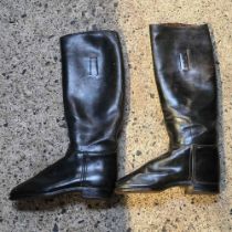 SMALL PAIR OF BLACK LADIES RIDING BOOTS BY MANFIELD & SONS