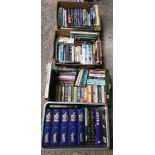 4 CARTONS OF MISC HARDBACK & SOFT BACK BOOKS INCL;