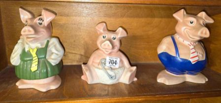 3 WADE NATWEST PIGGY BANKS